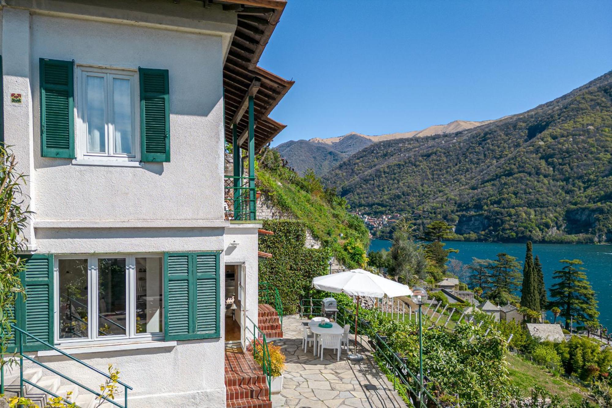 Casa Bambu - Splendida Vista Lago E Posto Auto Laglio Buitenkant foto